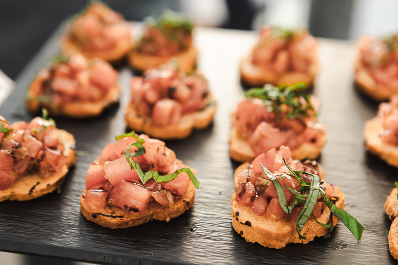 Bruschetta mit Tomate Catering